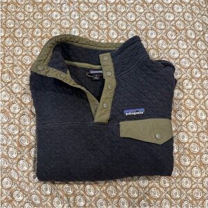 Patagonia Charcoal and Olive Quilted Jacket